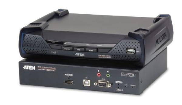 ATEN 4K HDMI KVM, OverNet, rack, USB, audio, RS-232