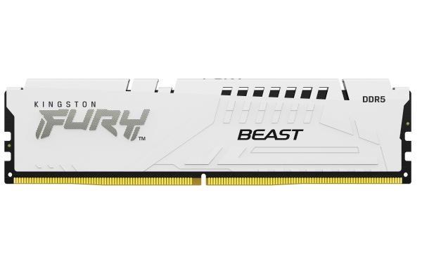 Kingston FURY Beast White/ DDR5/ 16GB/ 6000MHz/ CL30/ 1x16GB/ White