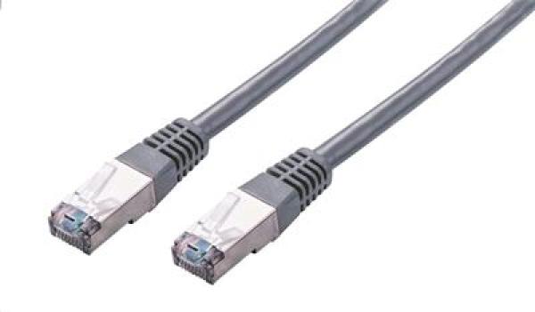 Kábel C-TECH patchcord Cat5e, FTP, sivý, 0, 25m