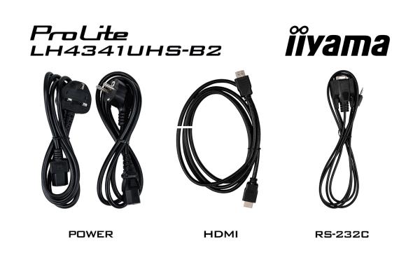 43" iiyama LH4341UHS-B2: IPS, 4K UHD, 500cd, repro 
