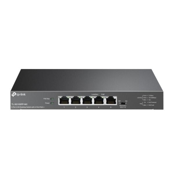 TP-Link TL-SG105PP-M2 5x2, 5 Gb (4xPOE++) Desktop Switch