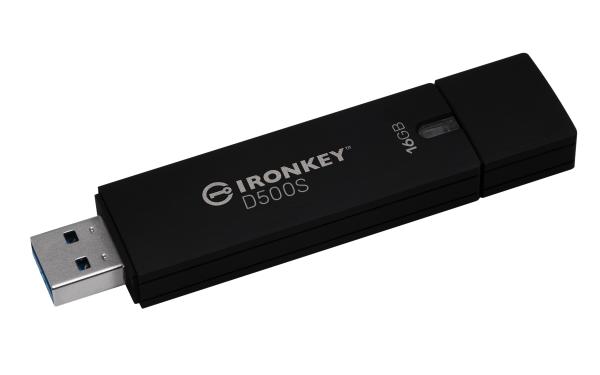 Kingston Ironkey D500S/ 16GB/ USB 3.2/ USB-A/ Čierna 