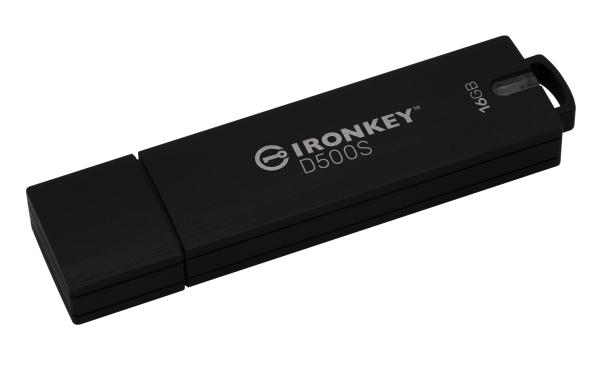 Kingston Ironkey D500S/ 16GB/ USB 3.2/ USB-A/ Čierna
