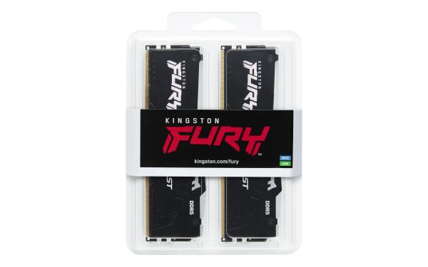 Kingston FURY Beast EXPO/ DDR5/ 64GB/ 6000MHz/ CL30/ 2x32GB/ RGB/ Black 