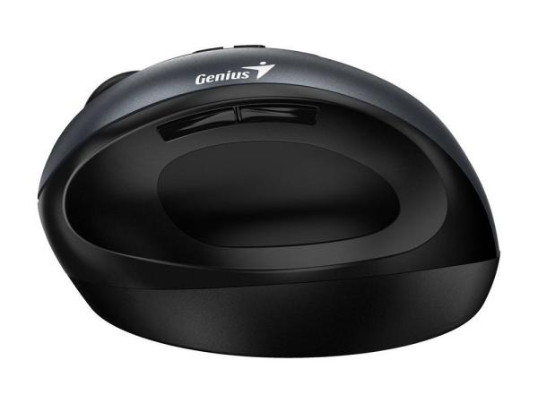 Genius Ergo 8300S/ Vertikálna/ Optická/ Pre pravákov/ 1 600 DPI/ Bezdrôtová USB/ Čierna-šedá 