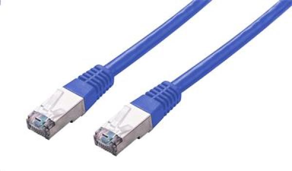 Kábel C-TECH patchcord Cat5e, FTP, modrý, 0, 25 m