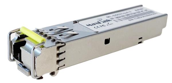 MaxLink 1.25G SFP optický modul, WDM(BiDi), SM, Tx1550/ Rx1310nm, 3km, priemyselný -40C+85C, 1x LC, DDM