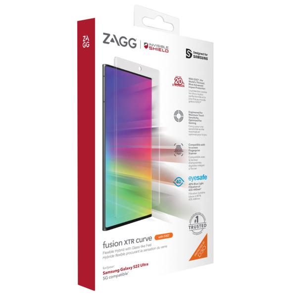 ZAGG Invisible Shield Fusion XTR D3O Curve hybridné sklo SG S22 Ultra 