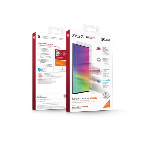 ZAGG Invisible Shield Fusion XTR D3O Curve hybridné sklo SG S22 Ultra 