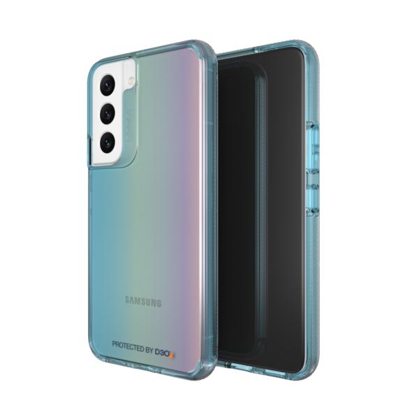 ZAGG GEAR4 Milan kryt Samsung S22 transparentná tyrkysová