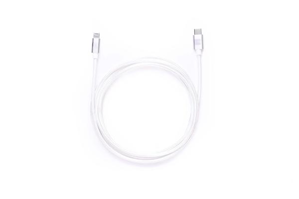 ER POWER kábel USB-C/ C 5A (100W) 200cm biely