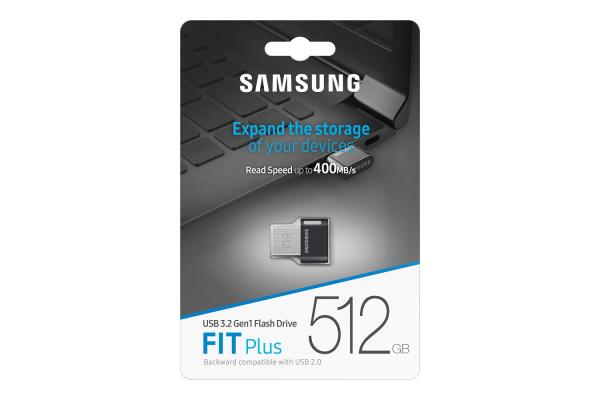 Samsung FIT Plus/ 512GB/ USB 3.2/ USB-A/ Titan Gray 