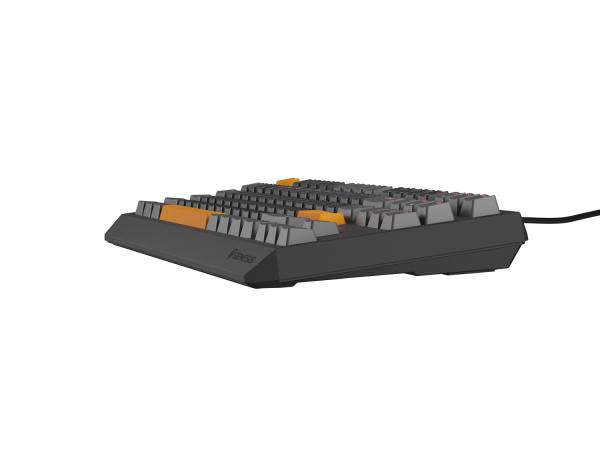Genesis herná klávesnica THOR 230/ TKL/ RGB/ Outemu Red/ Drôtová USB/ US layout/ Anchor Positive Šedá 