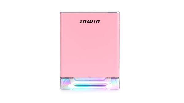 In Win A1 Plus/ Mini ITX/ Transpar./ Ružová/ 650W/ 80PLUS Gold