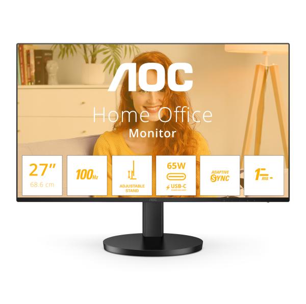 AOC/ Q27B3CF2/ 27"/ IPS/ QHD/ 100Hz/ 1ms/ Black/ 3R