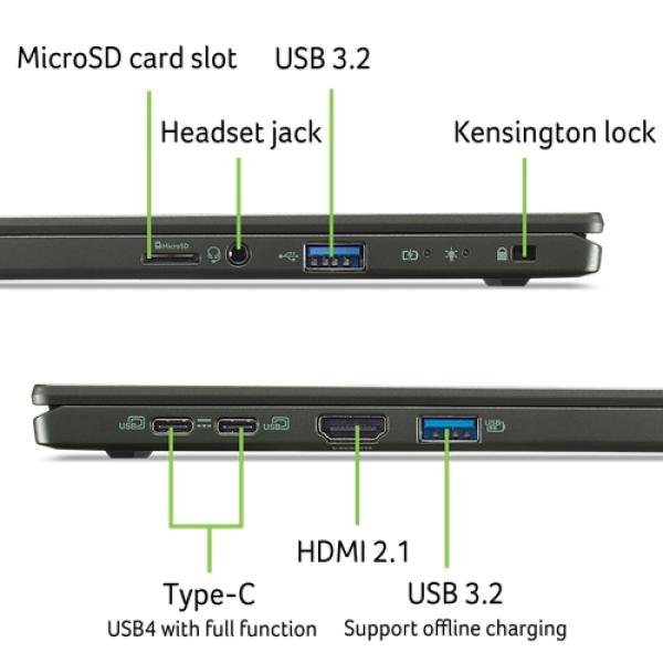 Acer Swift Edge 16/ SFE16-44-R4JU/ R5-8640U/ 16"/ 3200x2000/ 16GB/ 1TB SSD/ AMD int/ W11H/ Black/ 2R 