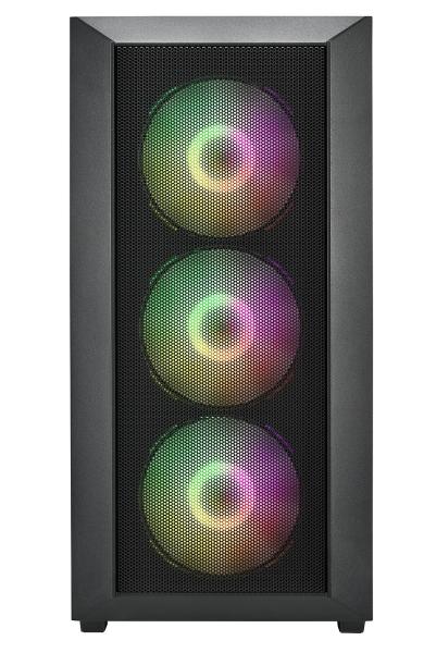 FSP CMT218/ Midi Tower/ Transpar./ Čierna 