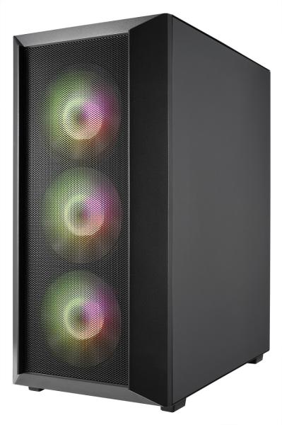 FSP CMT218/ Midi Tower/ Transpar./ Čierna 