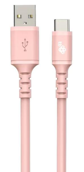 TB Touch USB-A - USB-C, růžový 1m