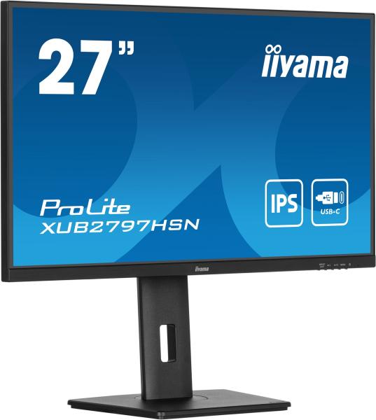 iiyama ProLite/ XUB2797HSN-B1/ 27"/ IPS/ FHD/ 100Hz/ 1ms/ Black/ 3R 