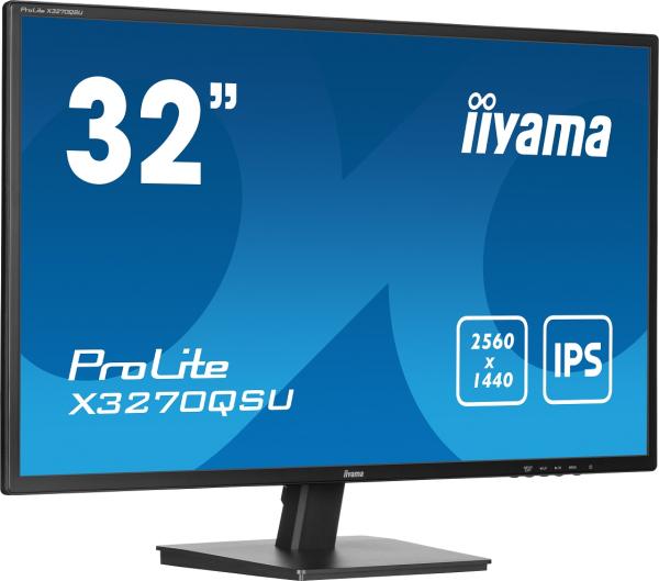 iiyama ProLite/ X3270QSU-B1/ 31, 5"/ IPS/ QHD/ 100Hz/ 3ms/ Black/ 3R 
