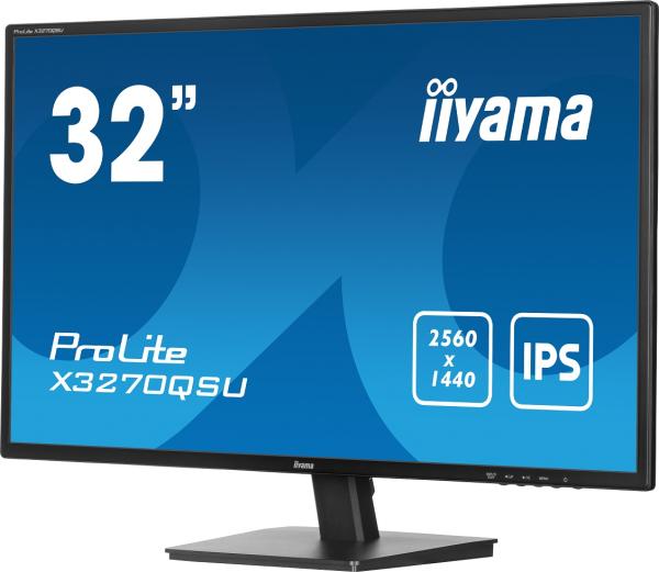 iiyama ProLite/ X3270QSU-B1/ 27"/ IPS/ QHD/ 100Hz/ 3ms/ Black/ 3R 