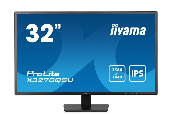 iiyama ProLite/ X3270QSU-B1/ 31, 5"/ IPS/ QHD/ 100Hz/ 3ms/ Black/ 3R