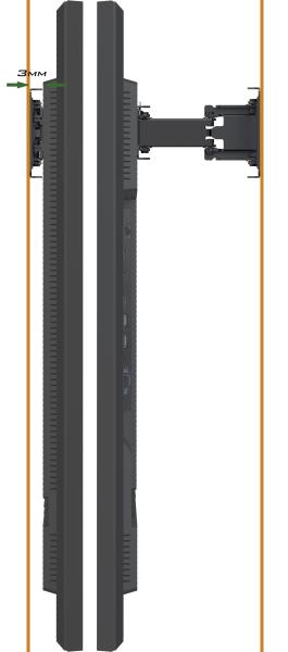 iiyama - Zero gap mouting bracet kit 