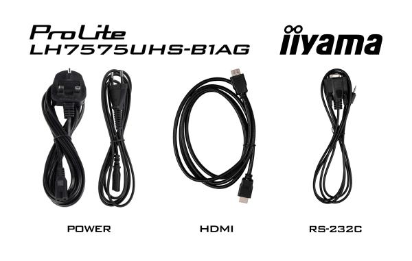75" iiyama LH7575UHS-B1AG: IPS, 4K, 24/ 7, Android 11 