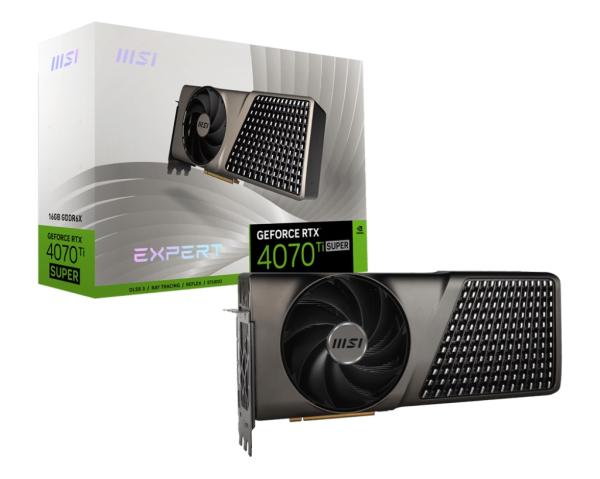 MSI GeForce RTX 4070 Ti SUPER EXPERT/ 16GB/ GDDR6x 
