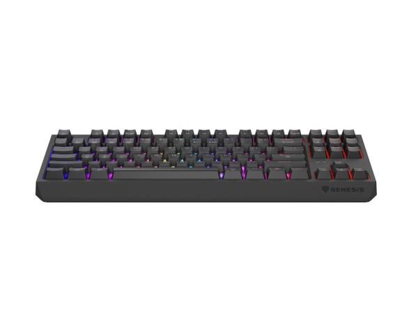 GENESIS herná klávesnica THOR 230/ TKL/ RGB/ Outemu Red/ Bezdrôtová USB + Bluetooth/ US layout/ Čierna 