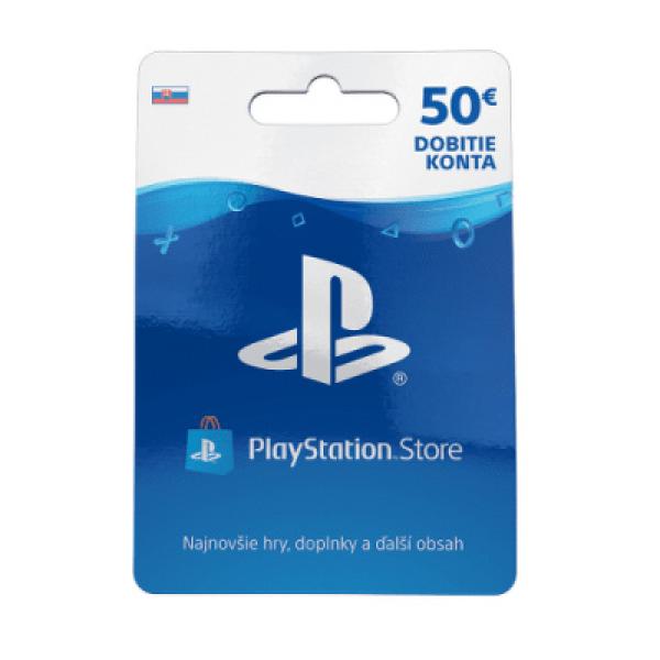 PlayStation Live Cards 50 EUR Hang pre SK PS Store
