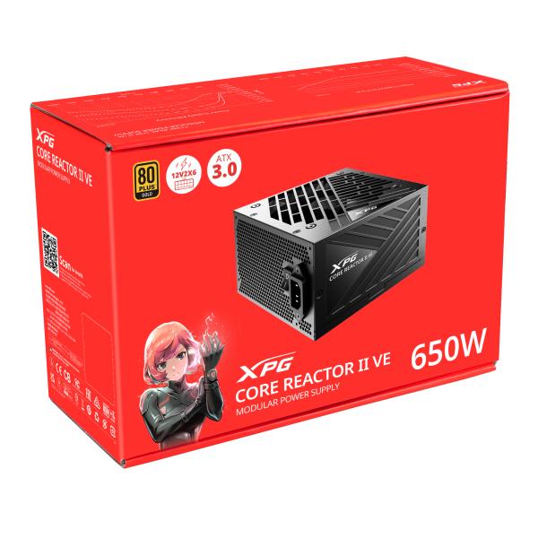 Adata XPG Core Reactor II VE/ 650W/ ATX/ 80PLUS Gold/ Modular/ Retail 