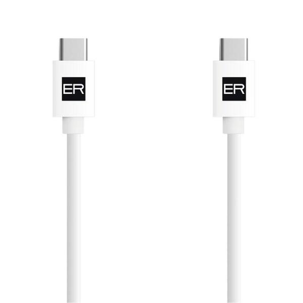 ER POWER kábel USB-C/ C 3A 60W 120cm biely
