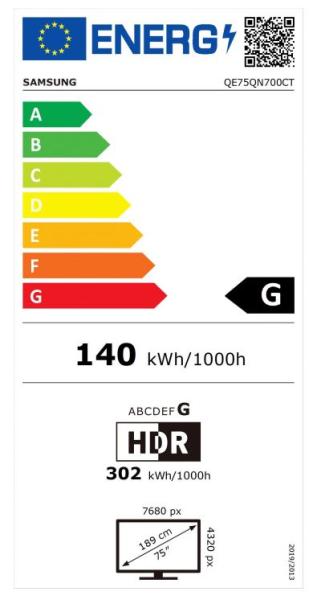 Samsung/ Neo QE75QN700C/ 75"/ 8K/ Blck-Slvr 