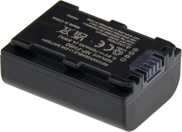 Batéria T6 Power Sony NP-FH50, NP-FH40, NP-FH30, 700mAh, 4, 7Wh, sivá 