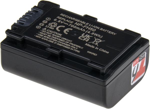 Batéria T6 Power Sony NP-FH50, NP-FH40, NP-FH30, 700mAh, 4, 7Wh, sivá