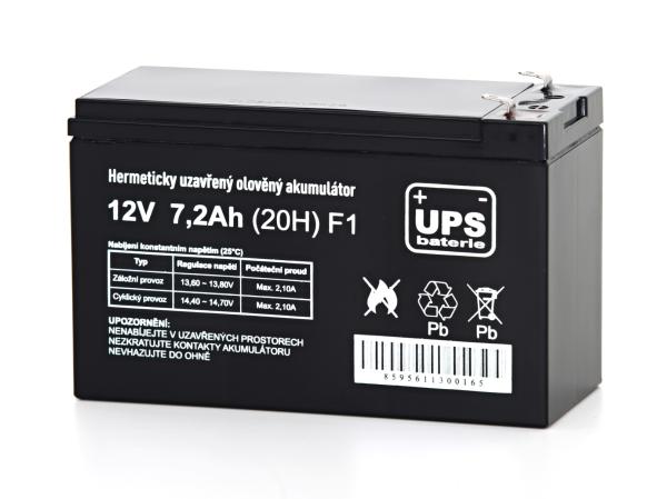UPS baterie 12V 7, 2Ah F1