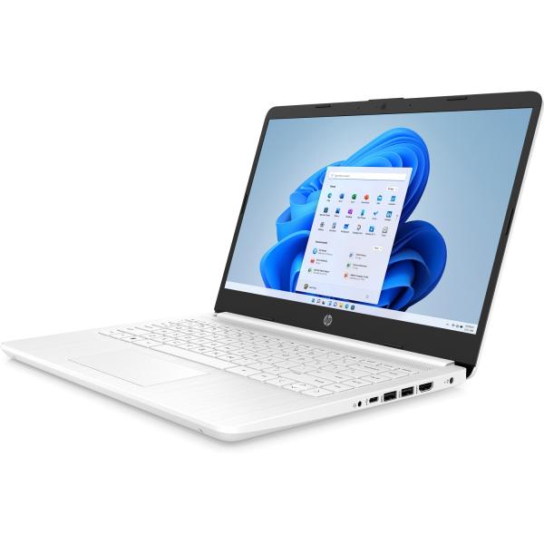 HP 14s/ 14s-dq0030nc/ N4120/ 14"/ 1366x768/ 4GB/ 128GB SSD/ UHD 600/ W11S/ White/ 2R 