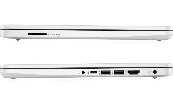 HP 14s/ 14s-dq0030nc/ N4120/ 14"/ 1366x768/ 4GB/ 128GB SSD/ UHD 600/ W11S/ White/ 2R 