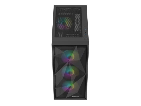 Počítačová skriňa Genesis DIAXID 605 ARGB/ Midi Tower/ Transpar./ Čierna 