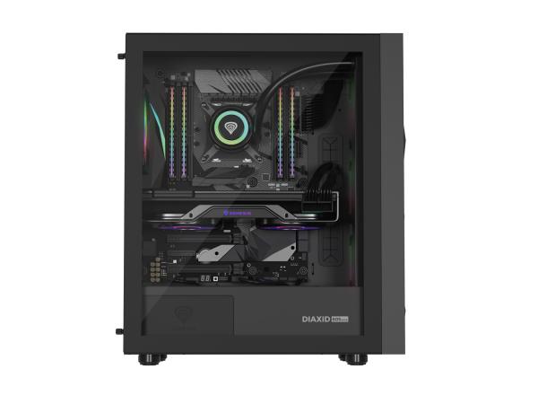 Počítačová skriňa Genesis DIAXID 605 ARGB/ Midi Tower/ Transpar./ Čierna 