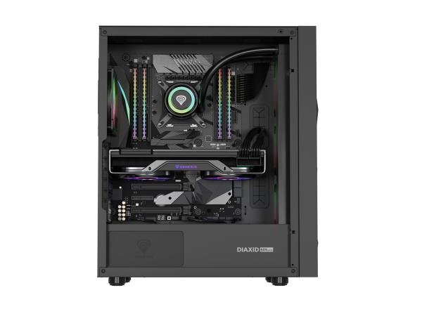 Počítačová skriňa Genesis DIAXID 605 ARGB/ Midi Tower/ Transpar./ Čierna 