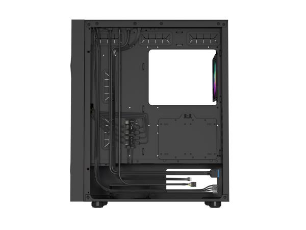 Počítačová skriňa Genesis DIAXID 605 ARGB/ Midi Tower/ Transpar./ Čierna 