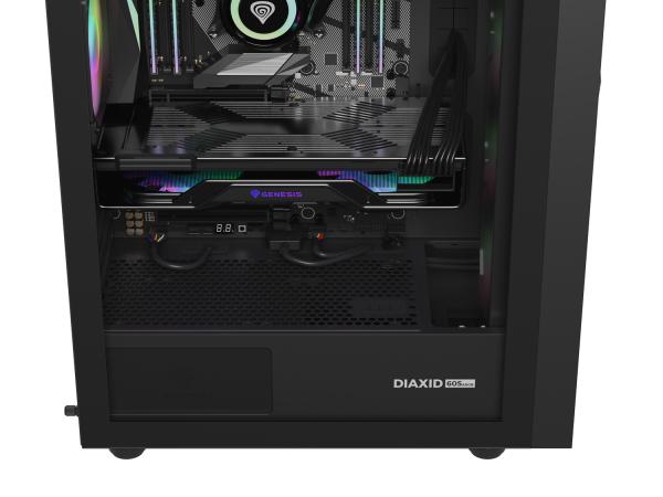Počítačová skriňa Genesis DIAXID 605 ARGB/ Midi Tower/ Transpar./ Čierna 