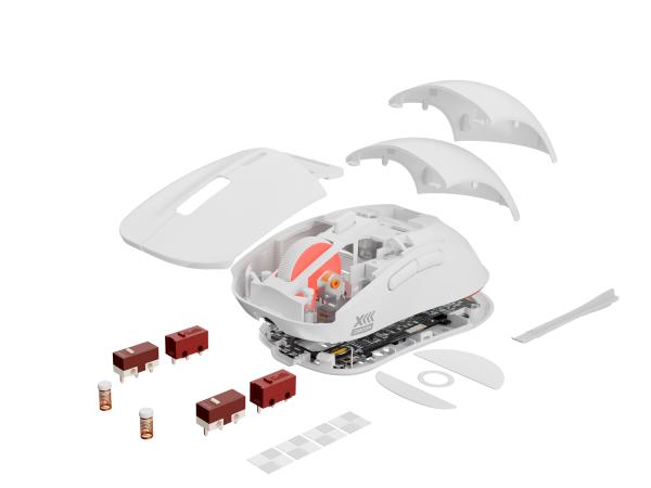 Genesis herná bezdrôtová myš ZIRCON XIII/ Herná/ Optická/ 26 000 DPI/ Bezdrôtové USB/ Biela 
