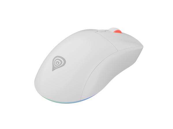 Genesis herná bezdrôtová myš ZIRCON XIII/ Herná/ Optická/ 26 000 DPI/ Bezdrôtové USB/ Biela 