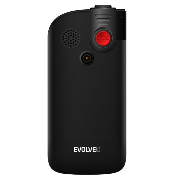 EVOLVEO EasyPhone FL, mobilný telefón pre seniorov s nabíjacím stojanom, čierna 