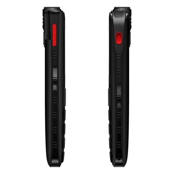 EVOLVEO EasyPhone FL, mobilný telefón pre seniorov s nabíjacím stojanom, čierna 