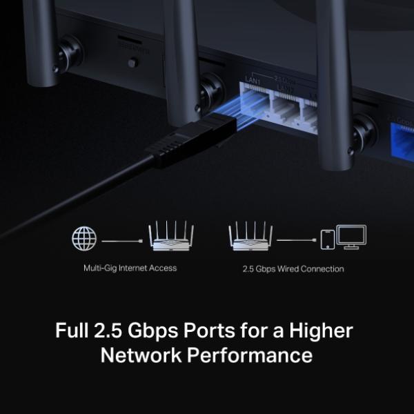 Mercusys MR47BE BE9300 Tri-Band Wifi7 Router 